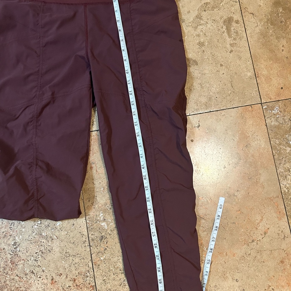 Prana Women’s Koen Capri Outdoor Hiking Yoga Active Pull On Pants Maroon Size M - Picture 6 of 7